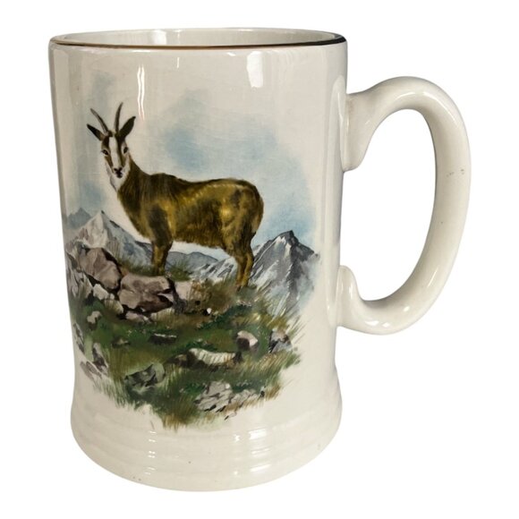VTG Lord Nelson Pottery Mug – Hand-Crafted in England – Mountain Goat Scene - Picture 1 of 6